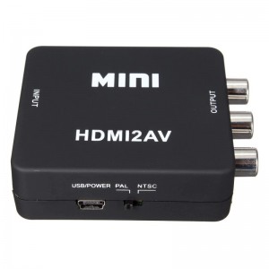 Адаптер Mini Видеошнур/AV 1080p Converter to 3 rca (black)
