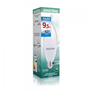Светодиодная (LED) Лампа Smartbuy-C37-9,5W/6000 (SBL-C37-9_5-60K-E27)