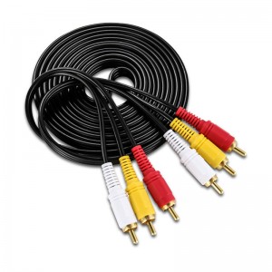 Кабель TopGreat RC-07, 3RCA-3RCA, 5 м.