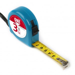 Рулетка измерительная, 3мх16мм, пластиковый ударопрочный корпус, усиленный зацеп,SmartbuyTools/96