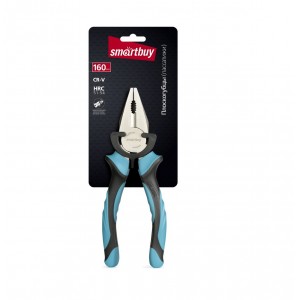 Плоскогубцы (пассатижи), 160 мм, комбинированные, 2х-комп. рукоятка, CR-V сталь, Smartbuy Tools/60