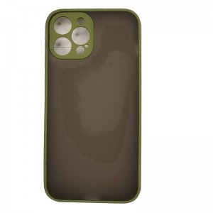 Чехол силиконовый матовый с цветными краями и защитой камеры для Samsung Galaxy A02S, зеленый (П-19)