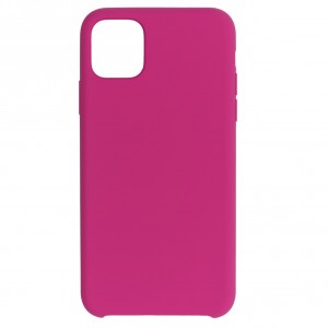 Чехол силиконовый для iPhone 11 Pro Max в упаковке, малиновый