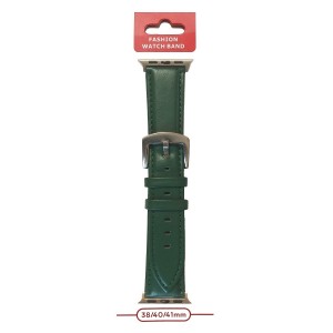 Ремешок для APPLE Watch 38-41mm глянцевый (Эко-кожа), цвет: темно-зеленый (П-19)