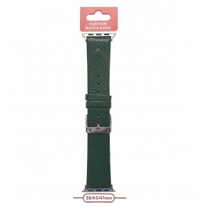 Ремешок для APPLE Watch 38-41mm матовый (Эко-кожа), цвет: темно-зеленый (П-19)