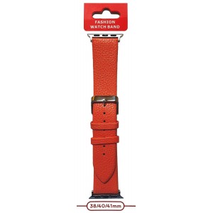 Ремешок для APPLE Watch 38-41mm матовый (Эко-кожа), цвет: оранжевый (П-19)