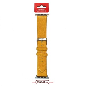 Ремешок для APPLE Watch 38-41mm матовый (Эко-кожа), цвет: желтый (П-19)