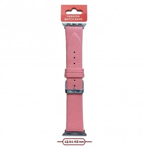 Ремешок для APPLE Watch 42-45mm матовый (Эко-кожа), цвет: розовый (П-19)