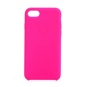 Чехол силиконовый без бренда для для iPhone 6/6S, тонкий, непрозрачный, матовый, цвет: ярко-малиновый