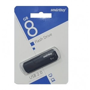 Флеш-накопитель 8Gb SmartBuy USB 2.0 CLUE Black (SB8GBCLU-K)