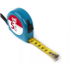 Рулетка измерительная, 5мх19мм, пластиковый корпус, фиксатор, усиленный зацеп, Smartbuy One Tools