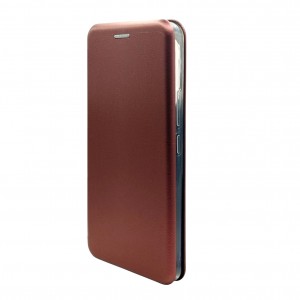 Чехол книжка на силиконовой основе и магните для Samsung Galaxy A53 Book, с округленными краями, бордовый