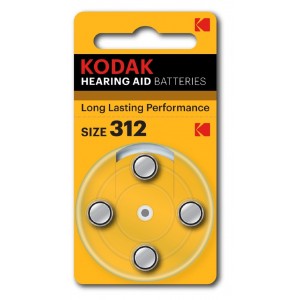 Батарейка Kodak ZA312-4BL, 1.4В, (4/40/400/32000), (арт.Б0044792)