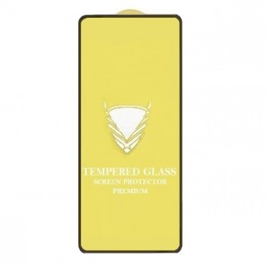 Стекло защитное   для SAMSUNG Galaxy M53,  глянцевое, полный клей, цвет: чёрный, в техпаке