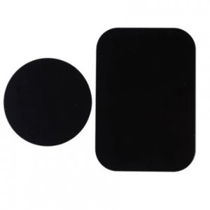 Набор металлических пластин FaisON, H-2, Magnet, пластик, прямоугольная и круглая, магнит, цвет: чёрный