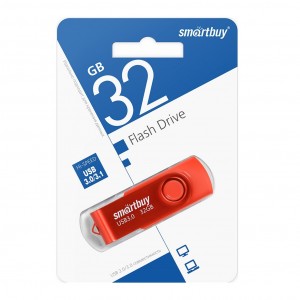 Флеш-накопитель 32GB SmartBuy USB 3.0 Twist Red (SB3TWR)