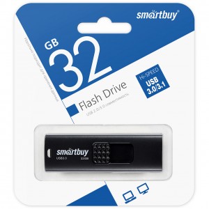 Флеш-накопитель 32GB SmartBuy USB 3.0 Fashion Black (SB3FSK)