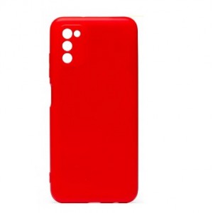 Накладка силиконовая soft touch 2mm для Samsung Galaxy A03S 4G, красный