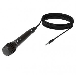 Микрофон динамический Ritmix, RDM-130, пластик, 60-15000Гц, 54 дБ ± 3 дБ, кабель 3.0м, цвет: чёрный