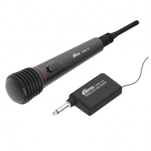Микрофон динамический, однонаправленный Ritmix, RWM-100, пластик, с кабелем 3м, цвет: чёрный