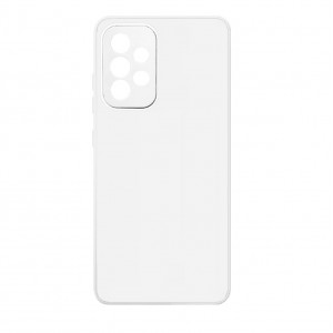 Накладка "имитация бархатное стекло" с силиконовыми краями для Samsung Galaxy A52 5G, белый
