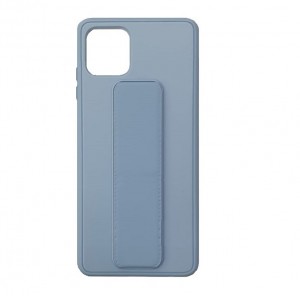 Накладка силиконовая с подставкой-ремешком на запястье и магнитом для Samsung Galaxy A22S 5G, сиреневый