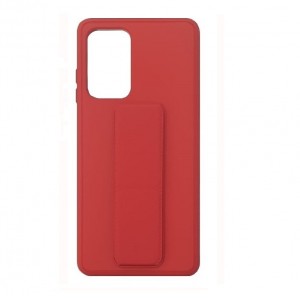 Накладка силиконовая с подставкой-ремешком на запястье и магнитом для Samsung Galaxy A23 (4G), красный