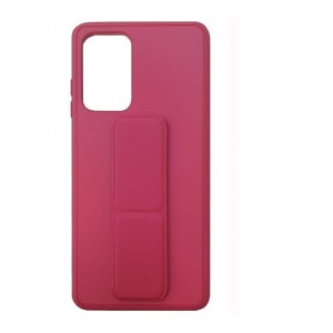 Накладка силиконовая с подставкой-ремешком на запястье и магнитом для Samsung Galaxy A23 (4G), фуксия