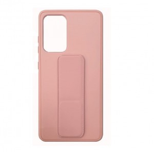 Накладка силиконовая с подставкой-ремешком на запястье и магнитом для Samsung Galaxy A33, розовый