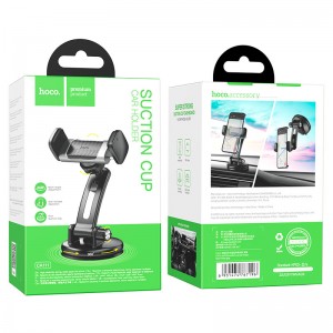 Держатель автомобильный HOCO, CA111, для смартфона, пластик, торпедо, цвет: чёрный-серый