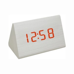 VST 864-1 Красные часы настольные (БЕЛЫЕ)(без блока)