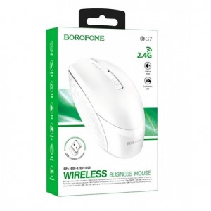Мышь беспроводная Borofone BG7, цвет: белый