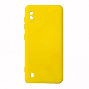 Накладка силиконовая soft touch 2mm для Samsung Galaxy A10, желтый