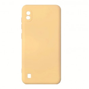 Накладка силиконовая soft touch 2mm для Samsung Galaxy A10, молочный