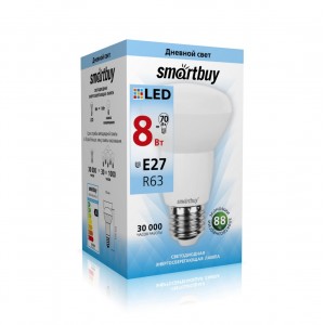 Светодиодная (LED) Лампа Smartbuy-R63-08W/4000/E27