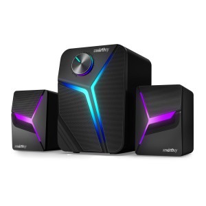 Акустическая система 2.1 Smartbuy S1, 12Вт, LED-подсветка, черная (SBA-4450)