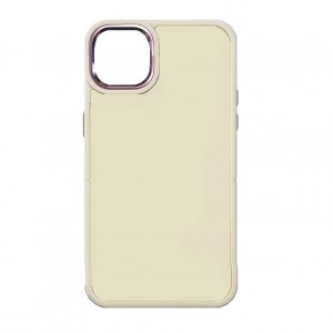 Накладка с силиконовыми краями для iPhone 11 прозрачно-матовая, белый