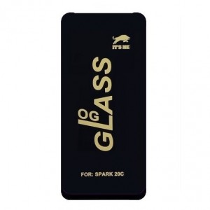 Стекло защитное  для Tecno: Pova Neo 2/Pova 3/Pova Neo 3/Pova 4/ Pova 5 глянцевое, цвет: чёрный, в техп