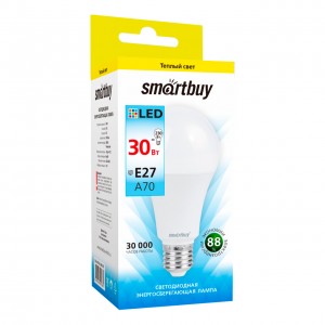 Светодиодная (LED) Лампа Smartbuy-A70-30W/3000/E27 (SBL-A70-30-30K-E27)