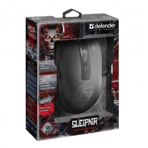 Мышь проводная Defender, Sleipnir GM-927 6 кнопок,12800dpi