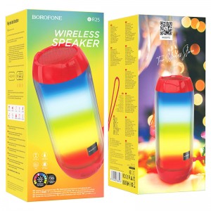 Колонка портативная Borofone, BR25, Crazy, Bluetooth, цвет: красный