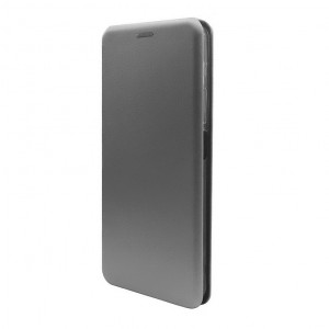 Чехол книжка на силиконовой основе и магните для Samsung Galaxy A24 (4G)/A25 (4G) Book, с округленными краями, серебряный