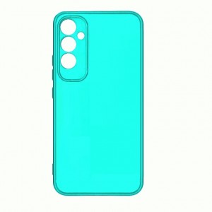 Накладка силиконовая матовая с защитой камеры для Samsung Galaxy A34 (5G), морской зеленый