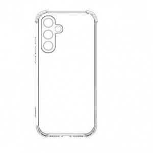 Накладка силиконовая противоударная тонкая с защитой камеры для Samsung Galaxy A34 (5G), прозрачный