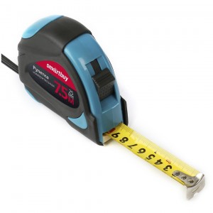 Рулетка измерительная, 7.5мх25мм, прорезиненный корпус, 2 фиксатора,  усиленный зацеп, Smartbuy Tools