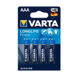 Батарейка AAA VARTA LR03-4BL LONGLIFE POWER (HIGH ENERGY)