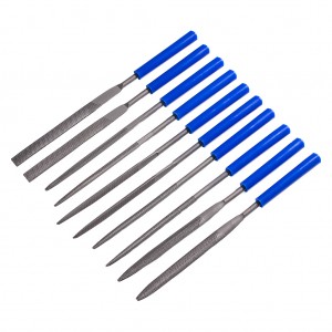 Набор надфилей d4x160мм,10 шт, разл. формы, карман, ПВХ ручка, Smartbuy tools
