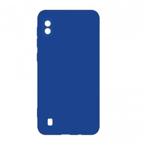 Накладка силиконовая soft touch 2mm для Samsung Galaxy A10, лазурно-синий
