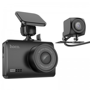 Видеорегистратор HOCO DV3, камера заднего вида, цвет: черный