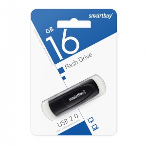 Флеш-накопитель 16Gb SmartBuy Scout, USB 3.0, черный (SB016GB3SCK)
